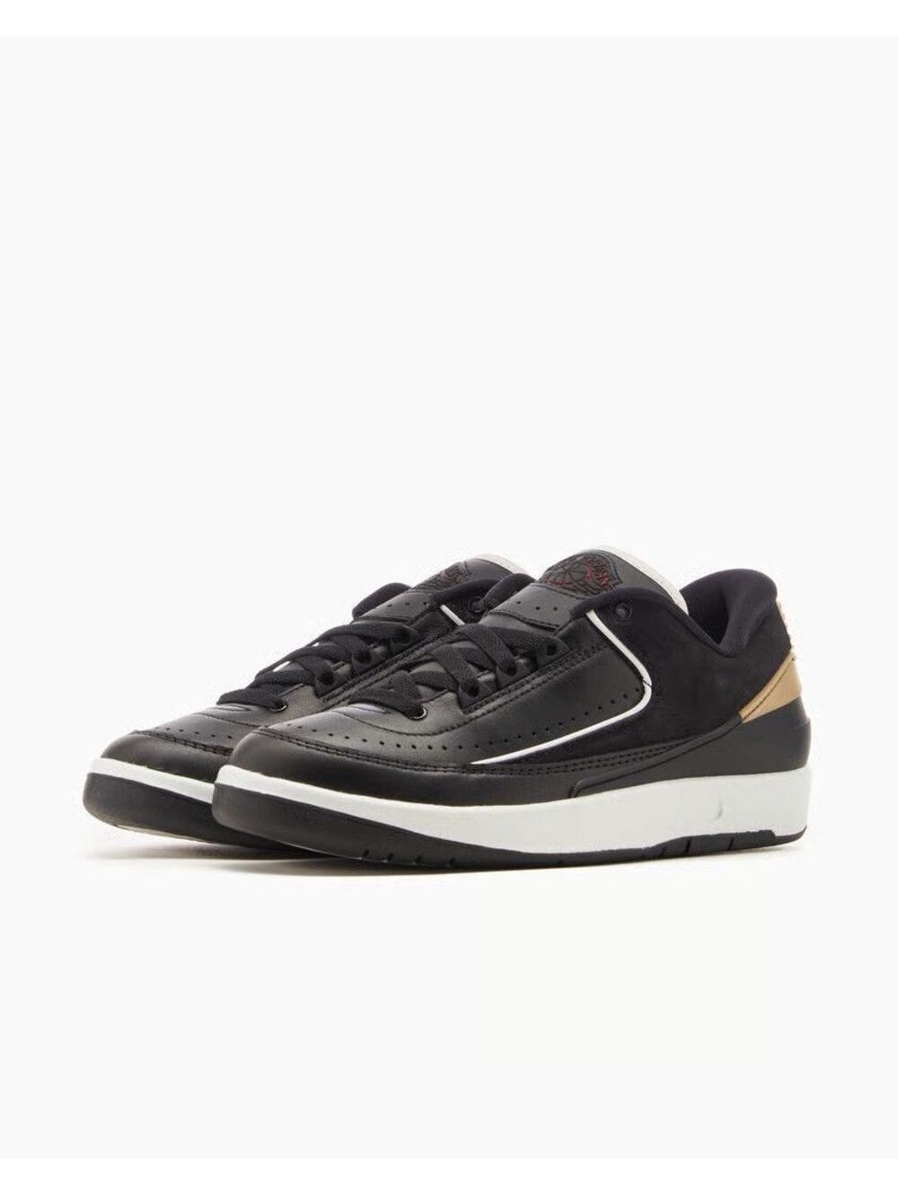 Air Jordan 2 Retro Low (DX4401 001) Blk/Gld W(11) M(9.5) Retail $150